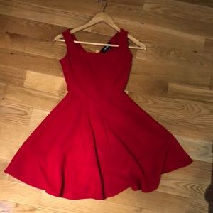 Lulus red mini skater dress